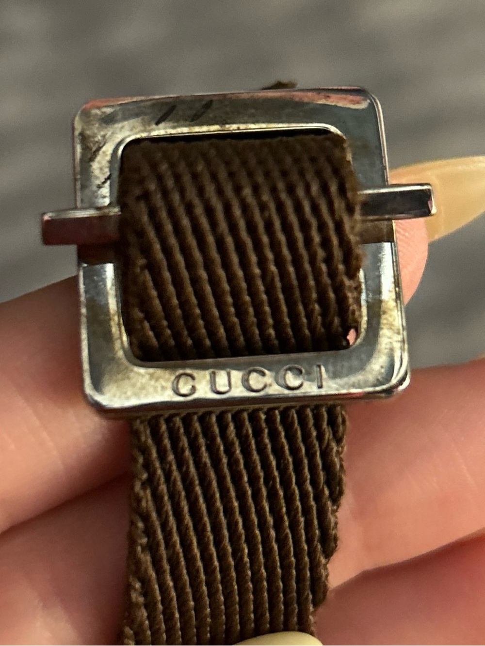 $400 retail Gucci Beige & Brown GG Canvas Crossbody Bag - Picture 7 of 8